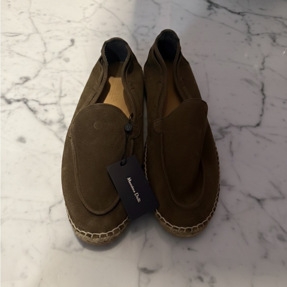NWT Massimo Dutti Leather Loafers size 9